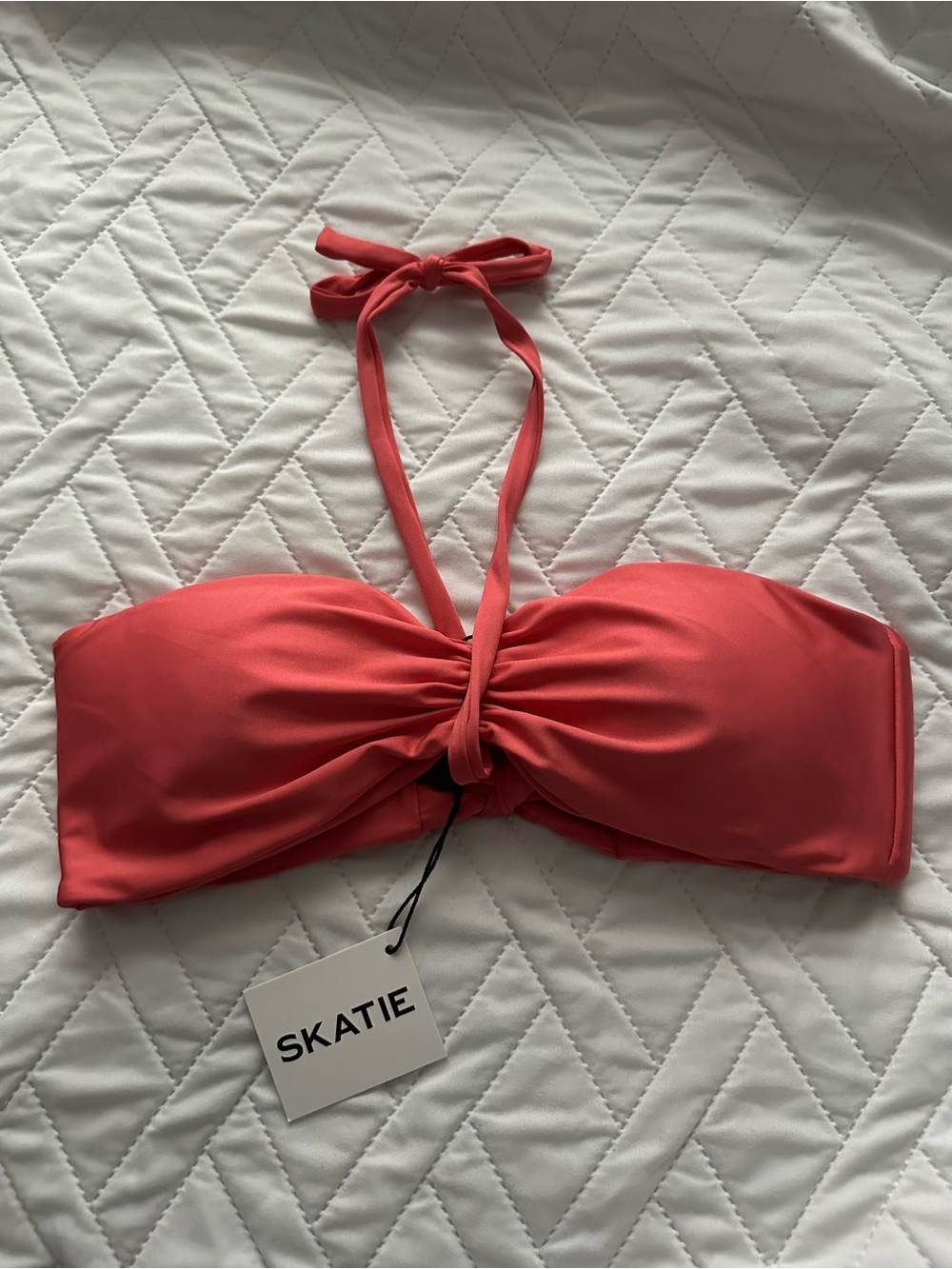 Skatie Cher bikini top- blush